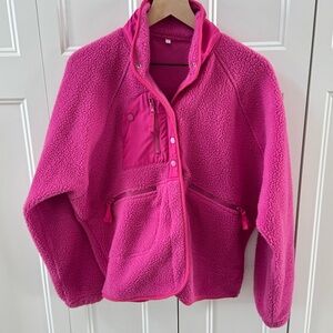 Pink Sherpa Jacket